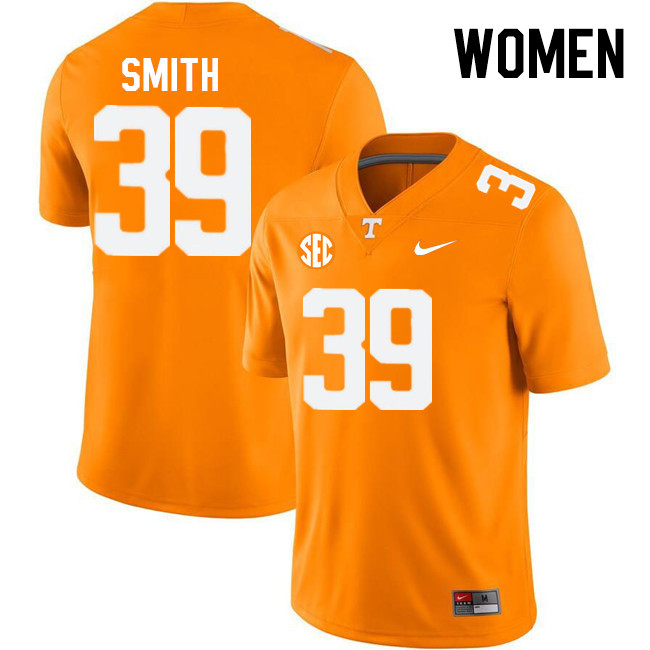 Women #39 Jalen Smith Tennessee Volunteers College Football Jerseys Stitched Sale-Orange